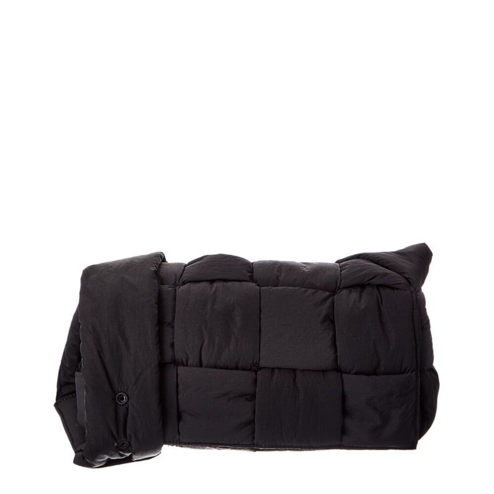 Bottega Veneta Tech Cassette Medium Maxi Intrecciato Shoulder Bag, Black
